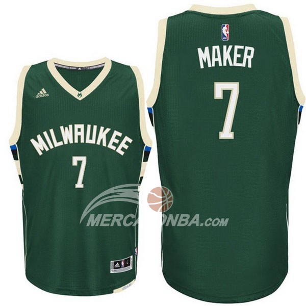 Maglia NBA Maker Milwaukee Bucks Verde